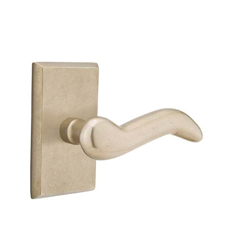 Cody Double Dummy Door Lever, Right, Tumbled White Bronze