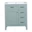 Meuble-lavabo 36 po avec lavabo, armoire de salle de bain verte avec tiroirs, structure solide et panneau de fibres à densité moyenne (ancien numéro de référence: JL000007AAG)-1201415159