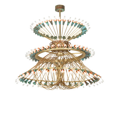 Lustre 60 lumières de 60 po de largeur Gammage