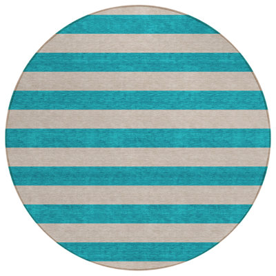 Spuyten Washable Striped Indoor / Outdoor Rug