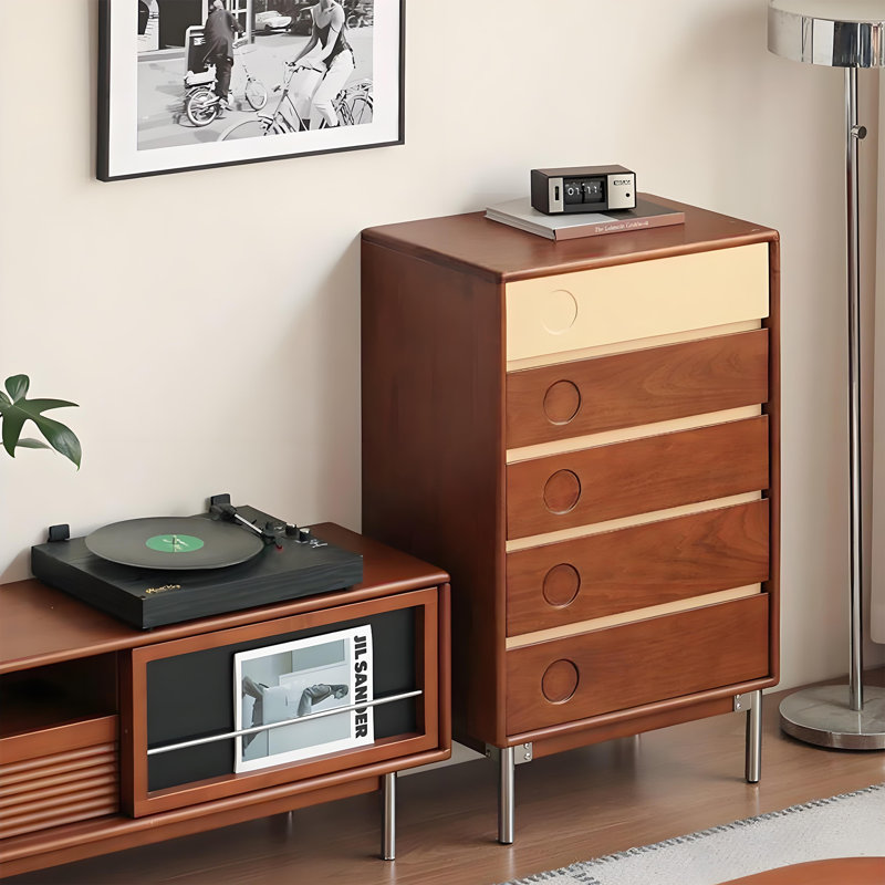 Commode d'appoint en acier inoxydable
