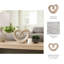 Objets décoratifs pour la décoration intérieure - Sculpture abstraite en forme de cœur pour décor de cuisine ou de table - Décorations et statues modernes pour le salon, le style de tablette ou le vestibule - 8 po-287137669