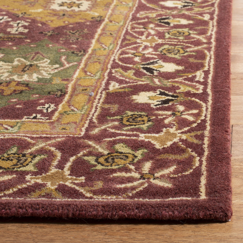 Tapis oriental en laine touffeté à la main Dunbar, Tapis de couloir 2 pi 3 po x 12 pi