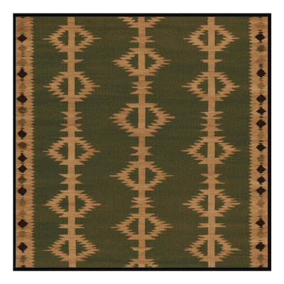 Washable Mesquite Tree Southwestern Area Rug