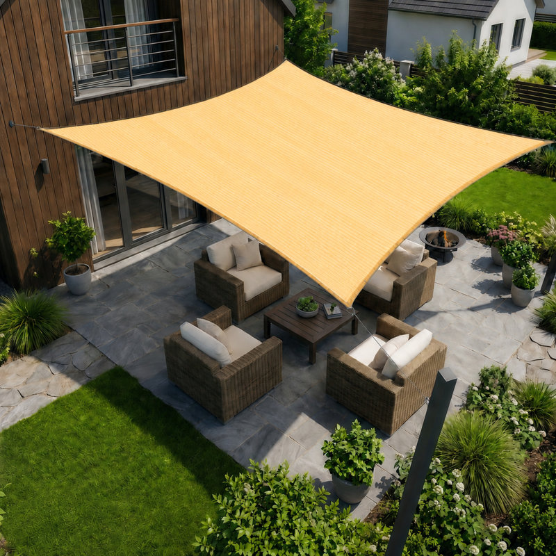 Voile d'ombrage Amgo, Beige, 12 ft. x 18 ft.