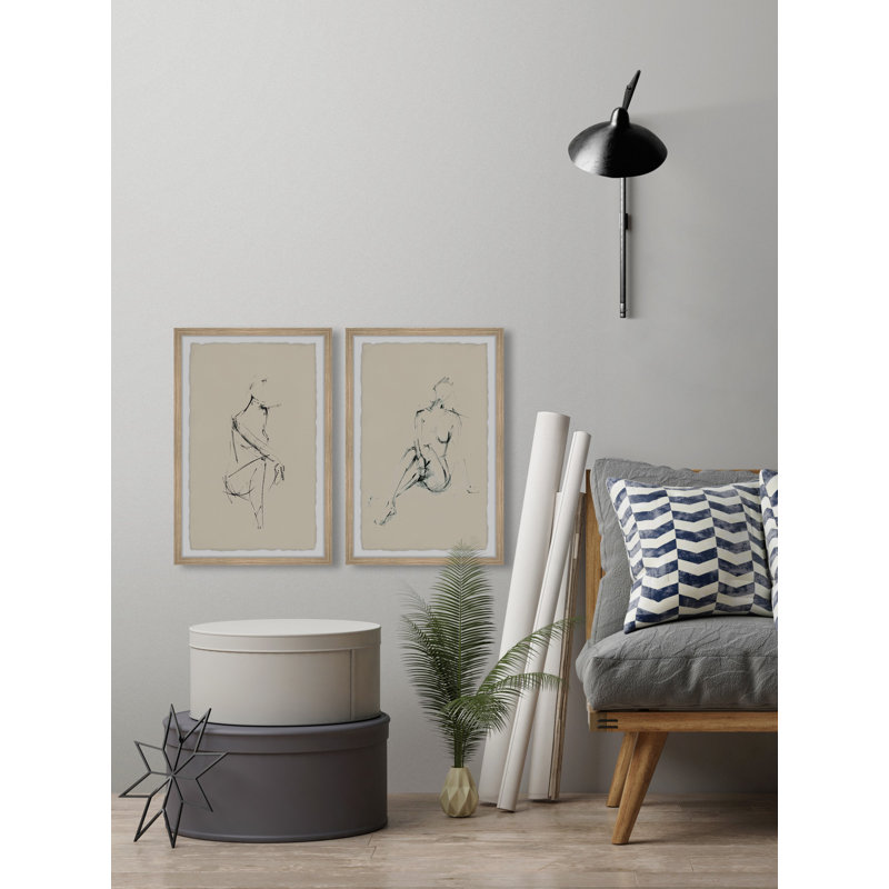 Never Ending Fantasy by Marmont Hill - 2 Piece Single Picture Frame Painting Set, 61" H x 41" W x 3.81" D