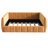 Upholstered Floor Daybed with Removable Guardrails-200497435