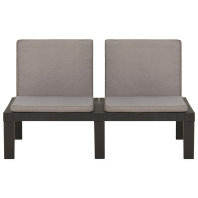 Banc de jardin en plastique Rocelin