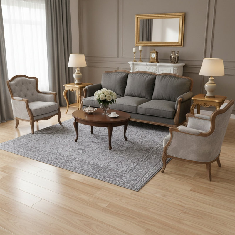 Tapis gris de la collection MARFI