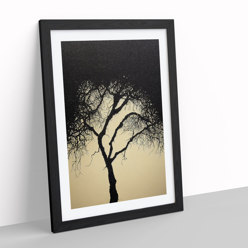 A Wild Tree - Single Picture Frame Print, Black, 64cm H x 46cm W x 2cm D
