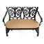 Banc en fonte d'aluminium avec coussin-2057082068