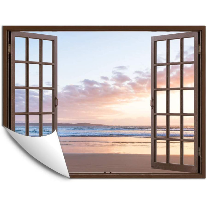 Magnifique mur de nuages et plage, L 24 po x L 32 po