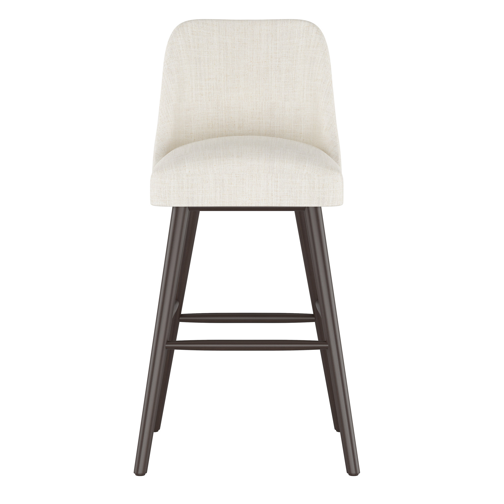 Gallie Stool, Classic Talc Linen, Espresso, Bar Stool (31" Seat Height)