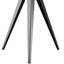 Lampe trépied grise et noire, lampe de table