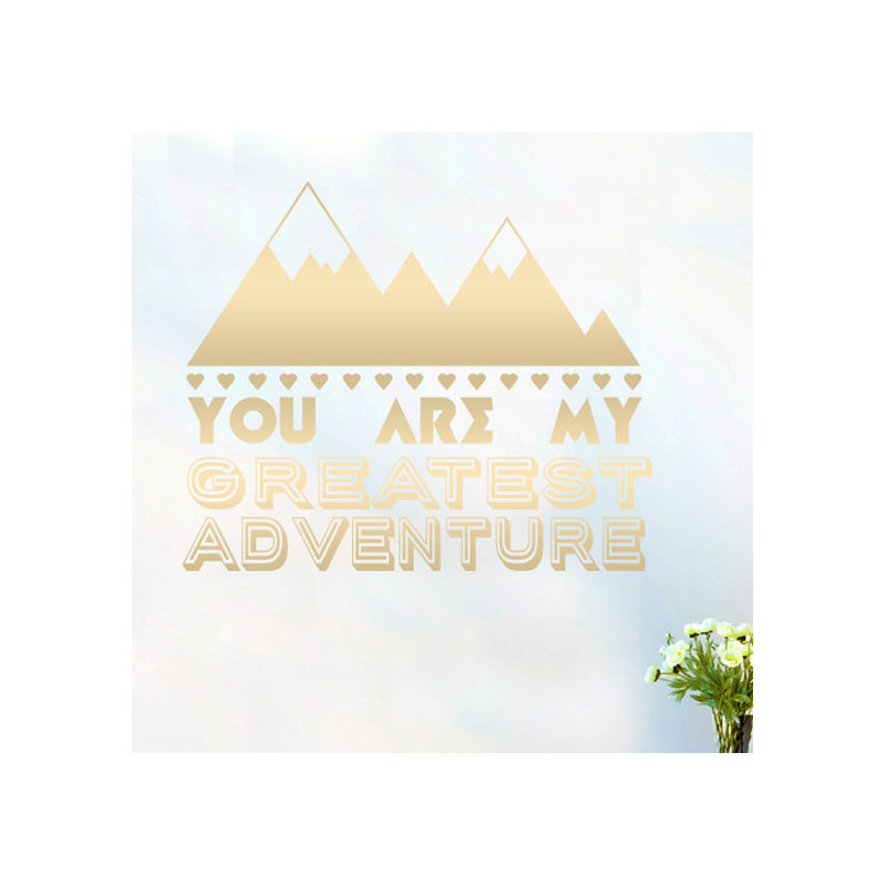 Wall Decal, Shiny Gold, Large