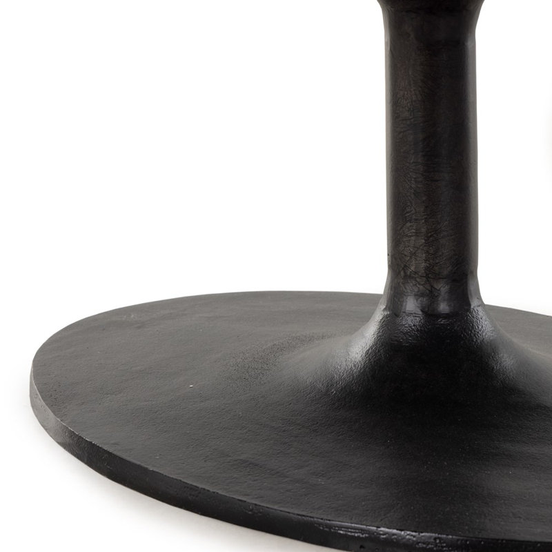 Simone Coffee Table, Raw Black, 16.5" H x 54.75" L x 29.5" W