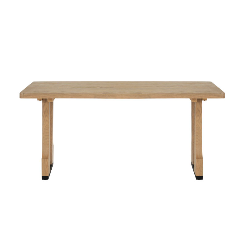 Ash 63" Rectangular Dining Table, Compact Design Fits 4 - 6, , Effortless Assembly, Elegance For Kitchen Spaces Size 6 Seats, And Scratch Simple Charm Apartments