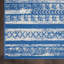 Tapis bleu / ivoire Pleasanton-53789619