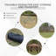 Pavillon de jardin hexagonal escamotable Outsunny