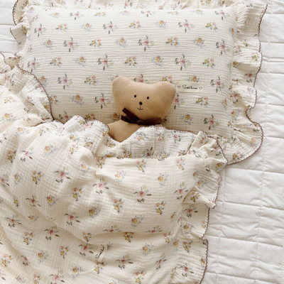 Cute Pattern 2-Layer Muslin Cotton Quilt/Blanket