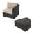 Coussin brun / cadre noir