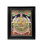 Peinture Padmasana Gajalakshmi Tanjore | Couleurs traditionnelles avec or 24 carats | Structure en bois de teck