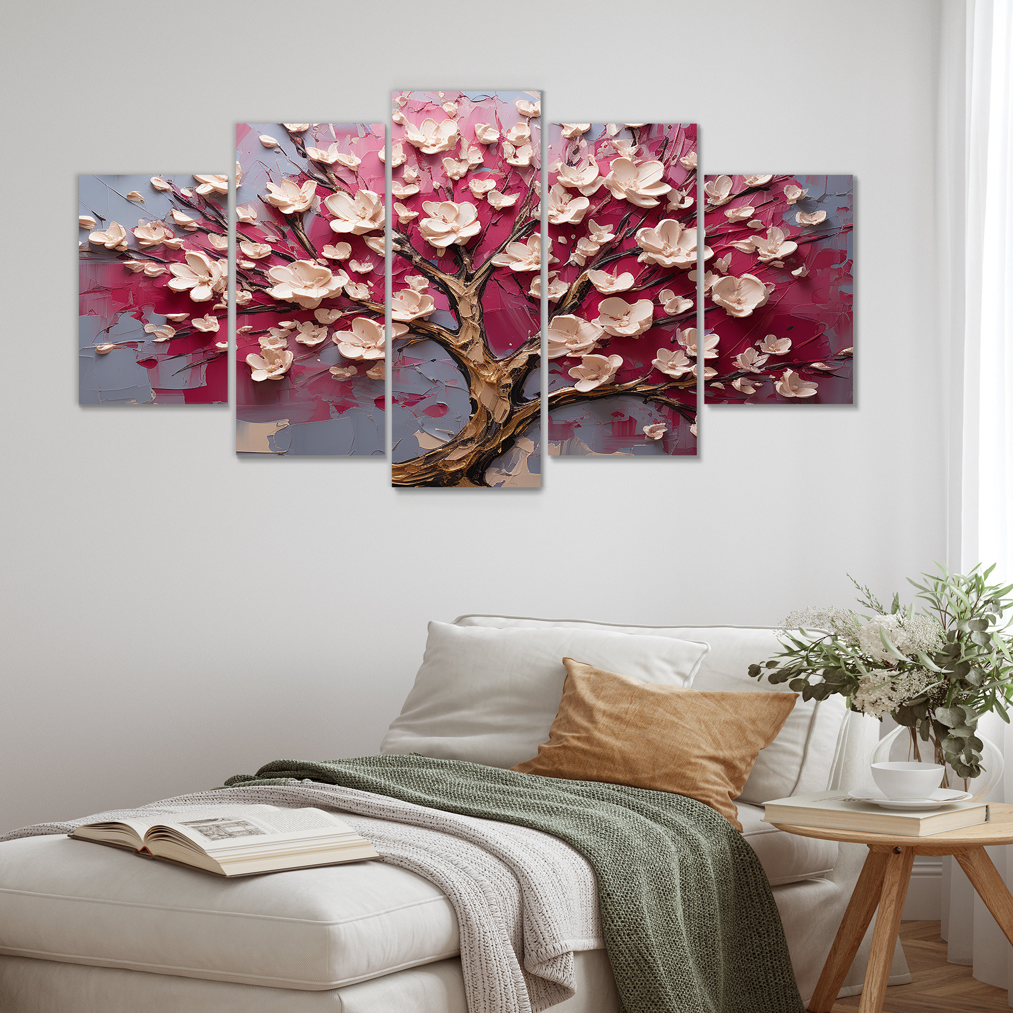 Lark Manor™ Pink And Gold Orchid Tree Garden Of Branches V - Tree ...