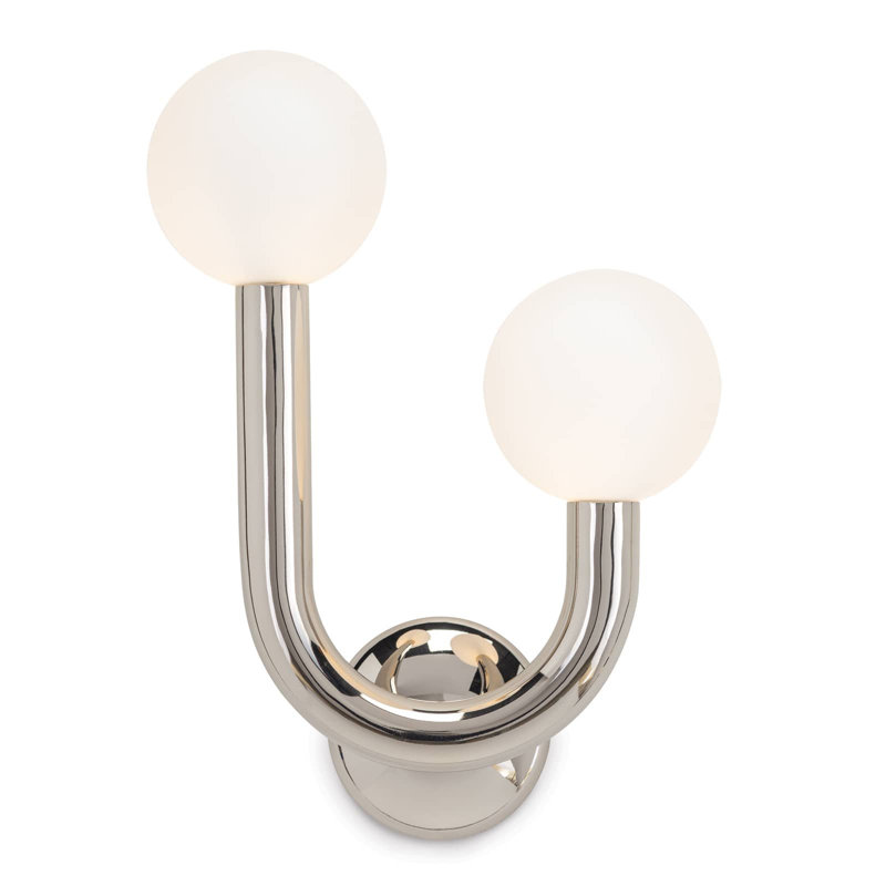 Happy Sconce Left Side, Polished Nickel