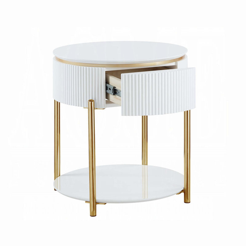 Table de bout avec pieds en métal