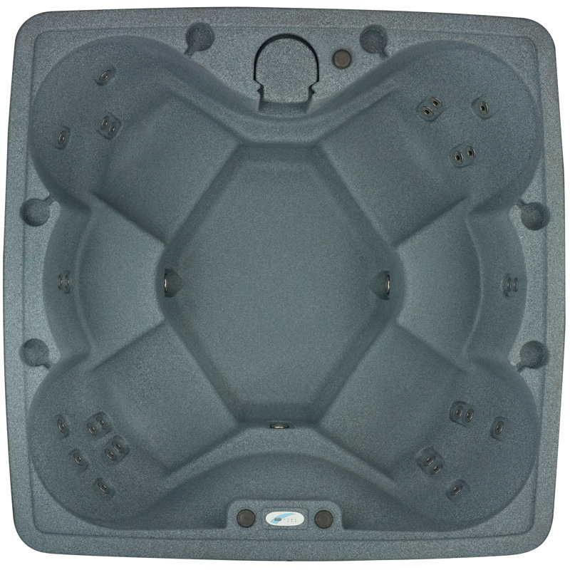 AquaRest Discover AR600 Standard 6-Person 29-Jet Plug & Play Hot Tub with Ozonator and Friction Heating, Graystone, 240gal