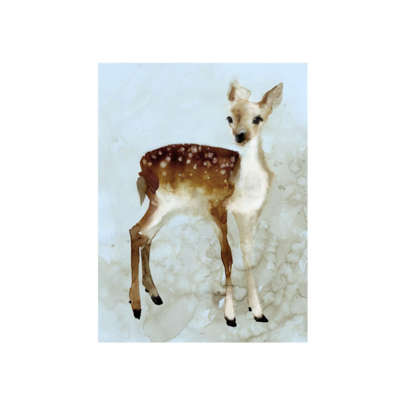 Forest Fawn I Print by Emma Brooks, 48" H x 36" W x 1.5" D, Knife Gel