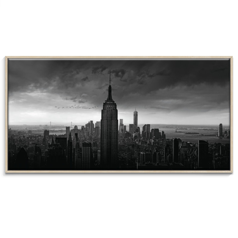 Print on Canvas, 76cm H x 152cm W, Timber Floater Frame