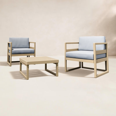 Kalani 2 - Person Patio Conversation Set with Sunbrella® Cushions