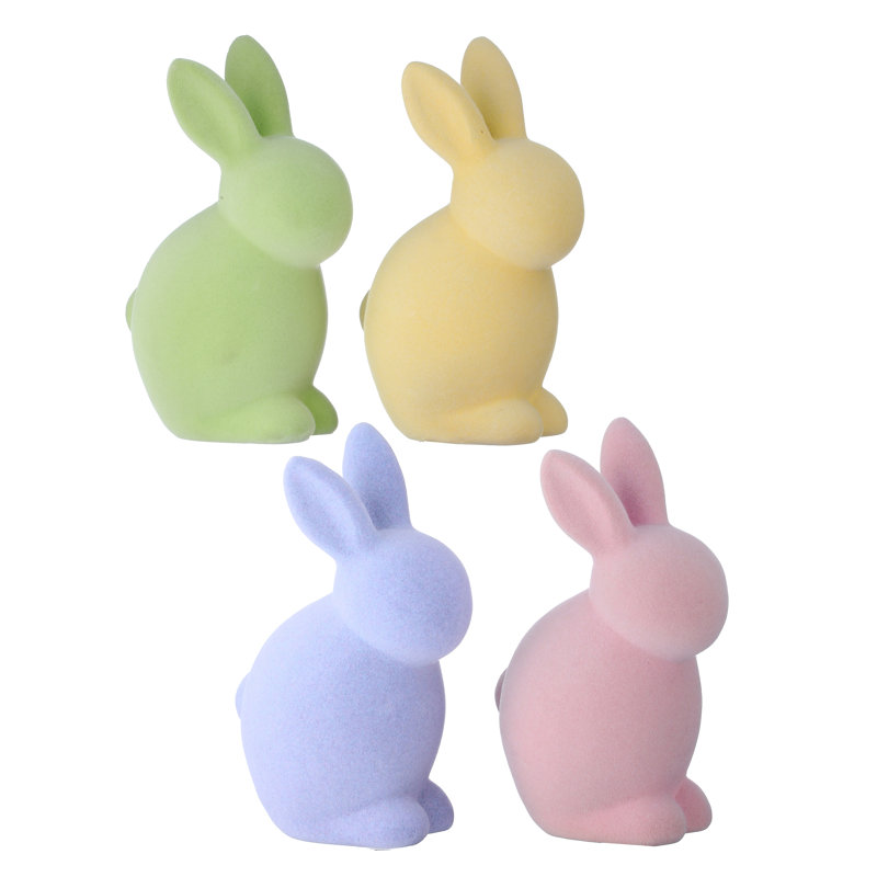 Lapin assis en résine 7,5 po