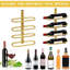 Open Shelving Wine Bottle Rack Brown