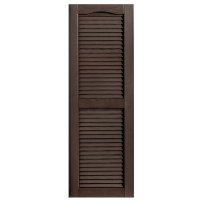 Cathedral Top Custom Open Louver Shutters Pair