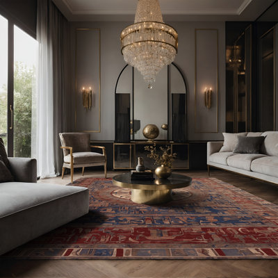 Tapis brun soyeux et moelleux