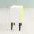 Liberty 18" W Mid-Century Modern 2-Drawer Nightstand in White and Yellow-476193792