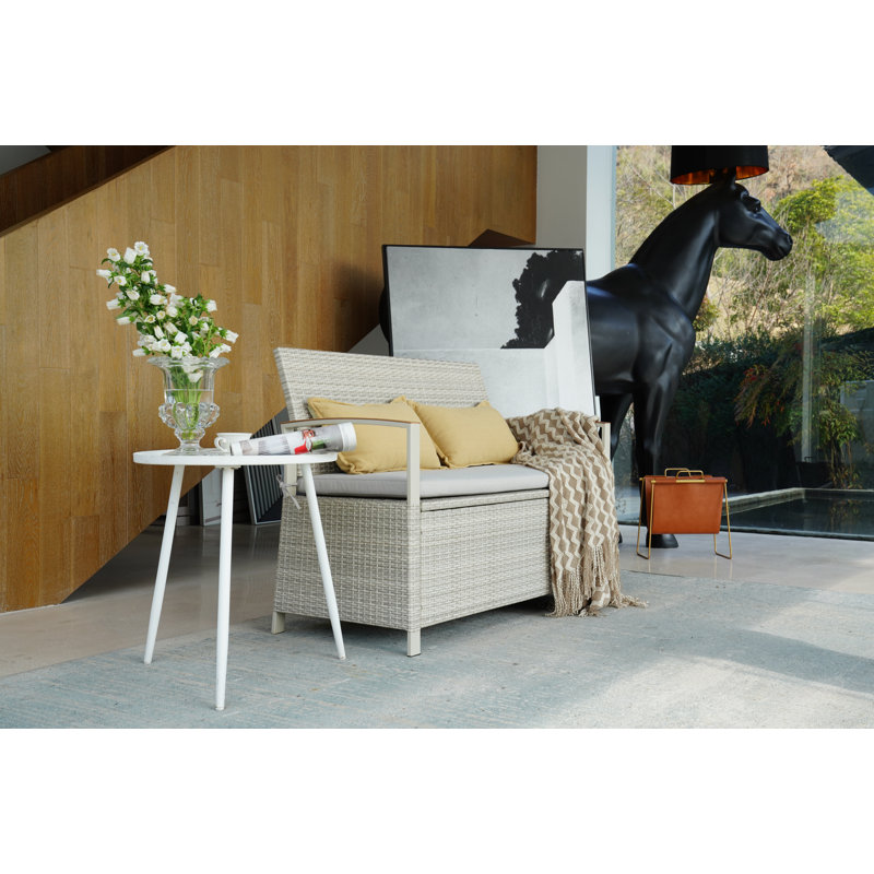 Einars Upholstered Flip Top Storage Bench