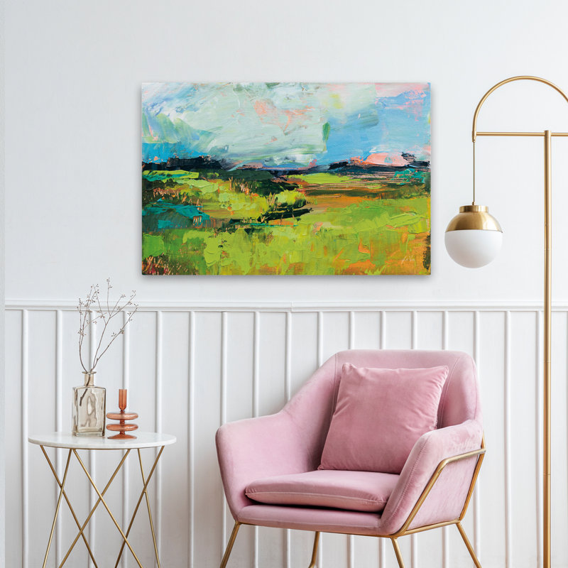 Fields And Green Quag Art, 24" H x 36" W