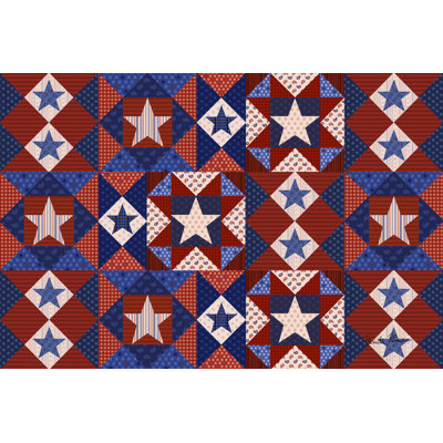 «America the Beautiful VI» par Farida Zaman - impression sur toile tendue