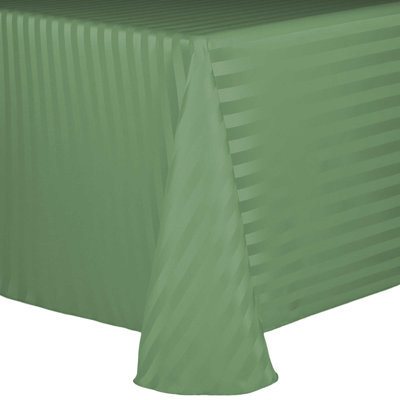 Ultimate Textile Satin Stripe Square Tablecloth
