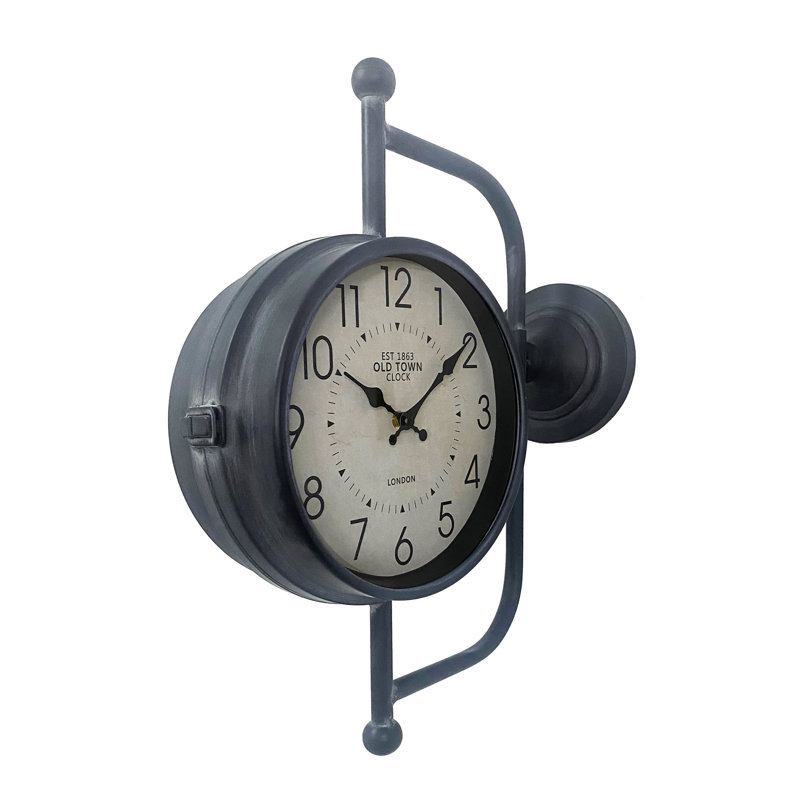 Horloge murale en métal Kary