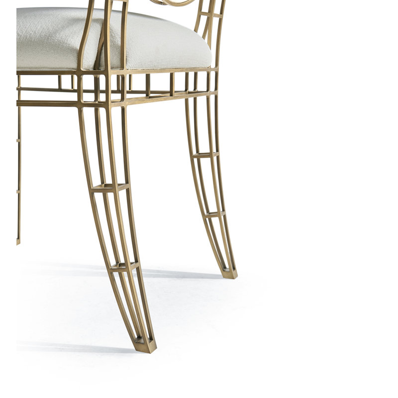 Chaise d'appoint en tissu XO en blanc