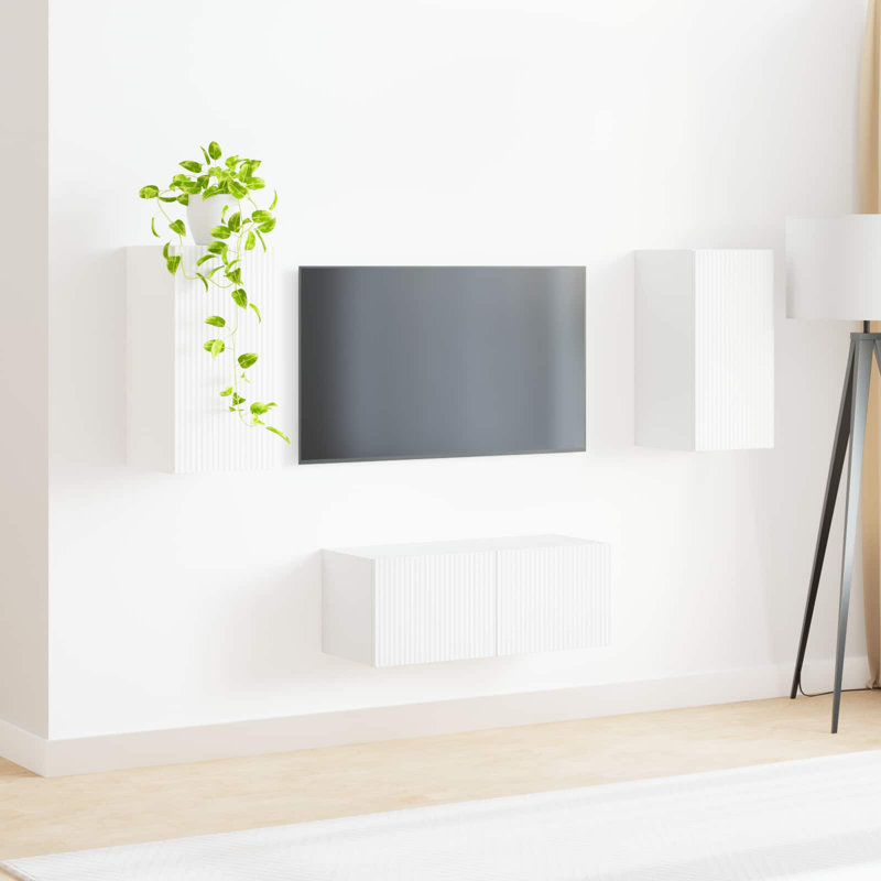 Unfinished Entertainment Centre for TVs up to 77", White