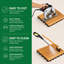 Dalles de terrasse emboîtables en bois brun de 30,5 cm x 30,5 cm (12 po x 12 po) - Paquet de 24 pièces-126256603