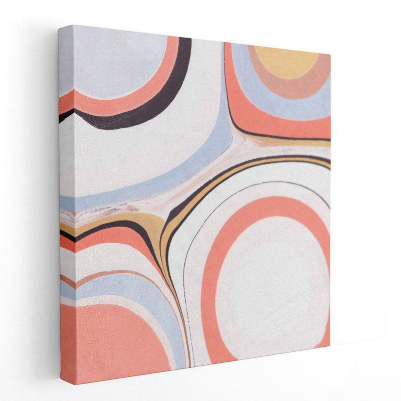 «Fluid Rings I», reproduction d'art sur toile, H 40 po x l 40 po