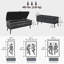 Banc de rangement avec repose-pieds, repose-pieds en lin-1575174485