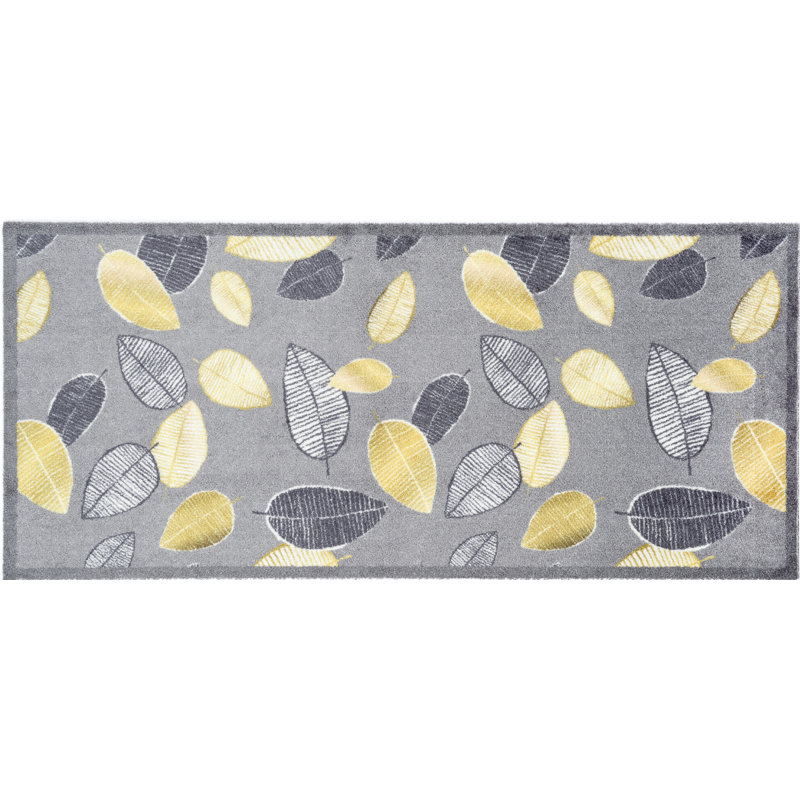 Gavarnie Leaves Kitchen Mat, 0.8cm H x 67cm W x 150cm L