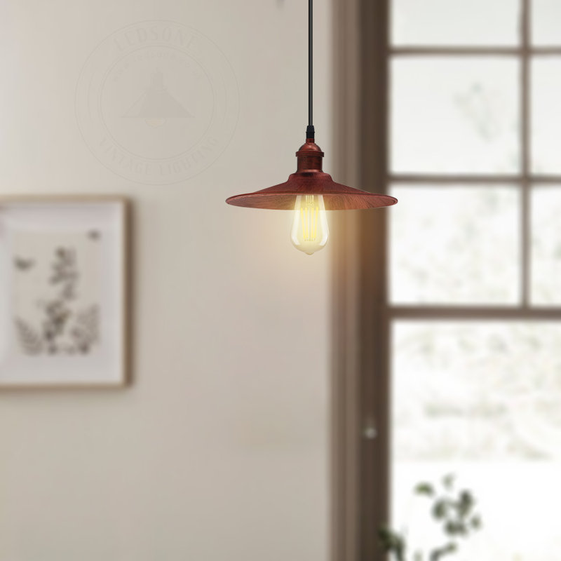 Knowles 1 - Light Rustic Red Single Pendant, Yes